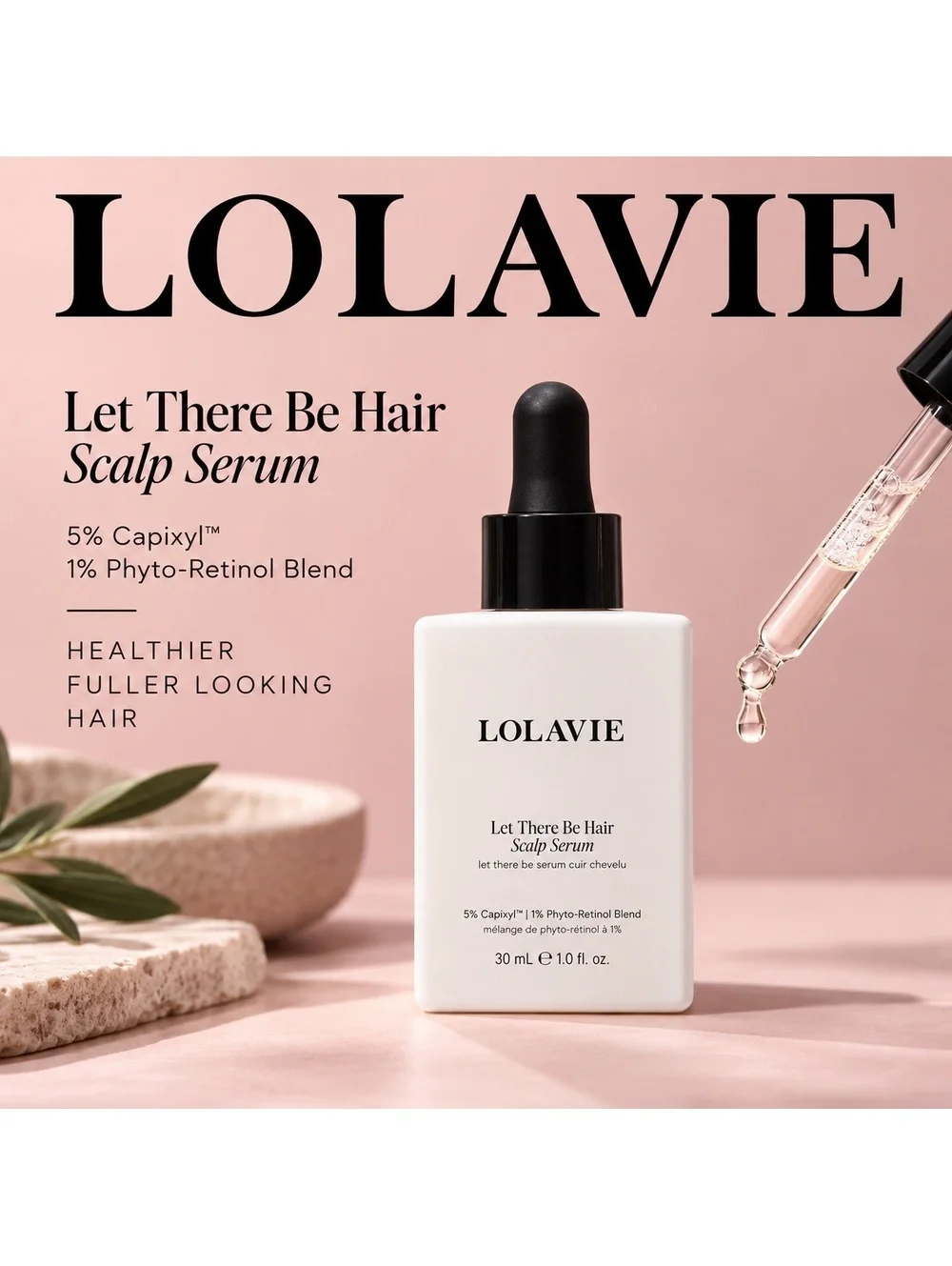 LOLAVIE Let There Be Hair Scalp Serum – 30 mL• Brand New in Box